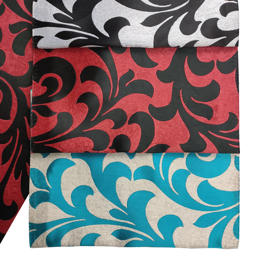 Wasbaar Uvioresistente polyester Jacquard black -out gordijnstof