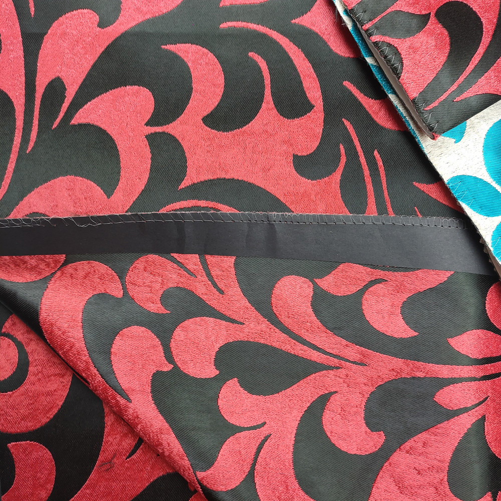 Wasbaar Uvioresistente polyester Jacquard black -out gordijnstof