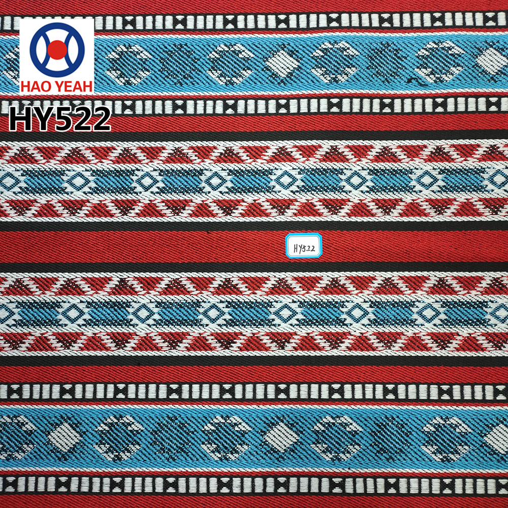 Arabische stijl Sadu polyester katoen garen geverfd jacquard stof voor bank en tas