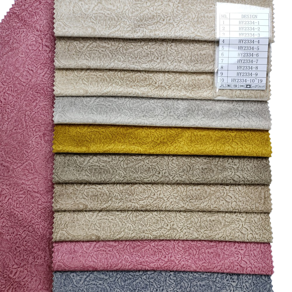 Aangepaste mode polyester printen Super Soft Holland Velvet Sofa Fabric